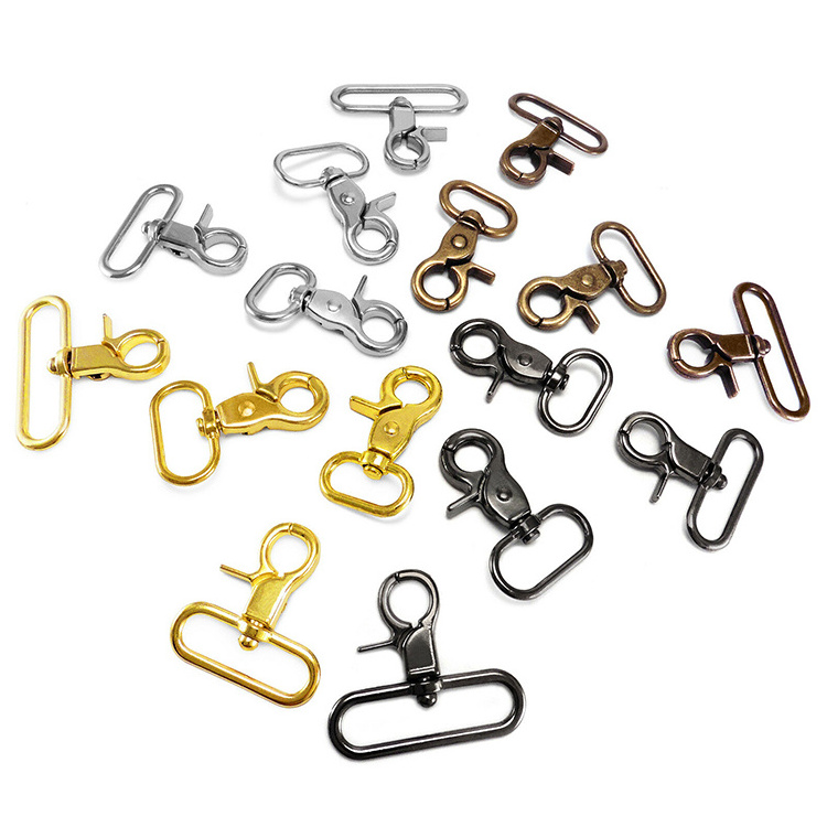 Letter LOGO BRAND Metal logo snap hook bag chain button Zinc ALLOY  bag accessories handbag hardware for bag