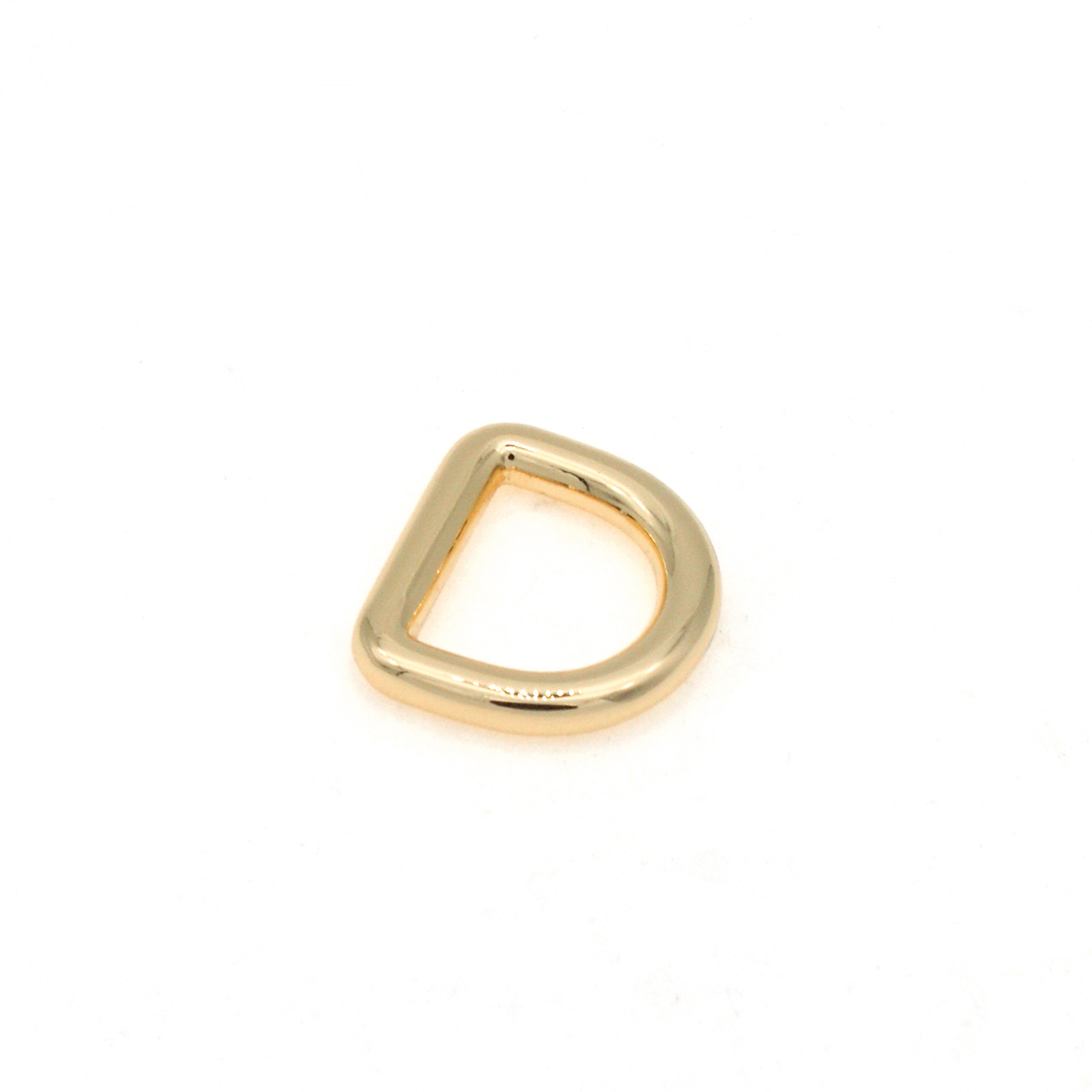 Handbag Accessories Custom Metal D Rings Hardware 15mm 18mm Rose Gold Silver Gold D Ring Metal D Ring Bag Buckle for Handbags