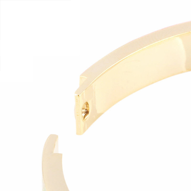 Enamel Jewelry Manufacturer 18K Gold Plated Bracelets Bangle Stainless Steel Hand Bangle Bracelet