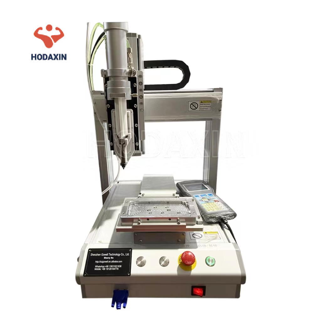 HODAXIN High Precision 3 Axis Automatic Semi-auto Desktop Needle CNC UV Pu  AB Hot Melt Glue Dispensing Dispenser Machine