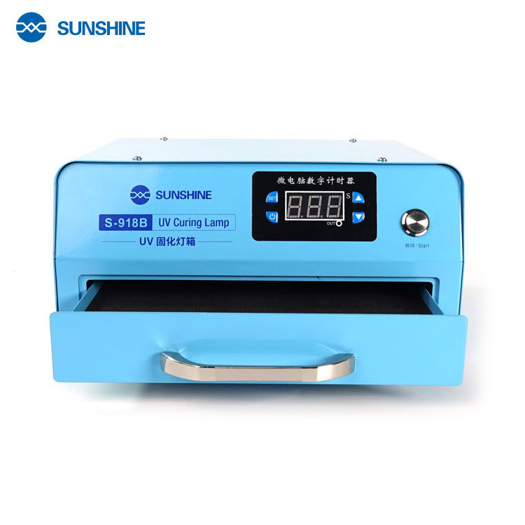 Sunshine S-918B Phone Repair Screen Ultraviolet Light 3D Printer Resin UV Glue Oil Glass Ink Paint UV Curing Light Box