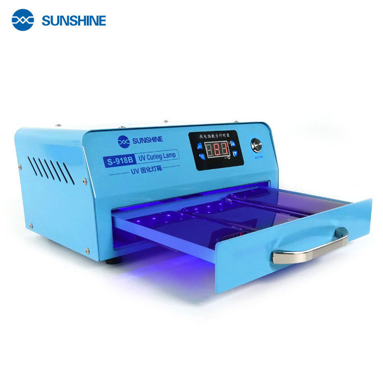 Sunshine S-918B Phone Repair Screen Ultraviolet Light 3D Printer Resin UV Glue Oil Glass Ink Paint UV Curing Light Box