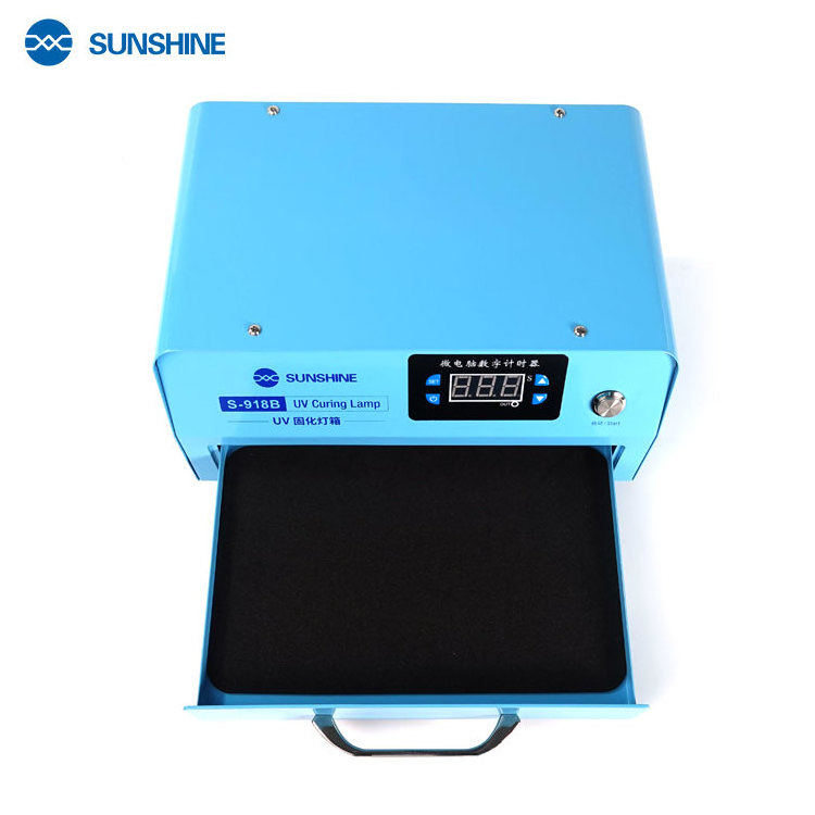 Sunshine S-918B Phone Repair Screen Ultraviolet Light 3D Printer Resin UV Glue Oil Glass Ink Paint UV Curing Light Box