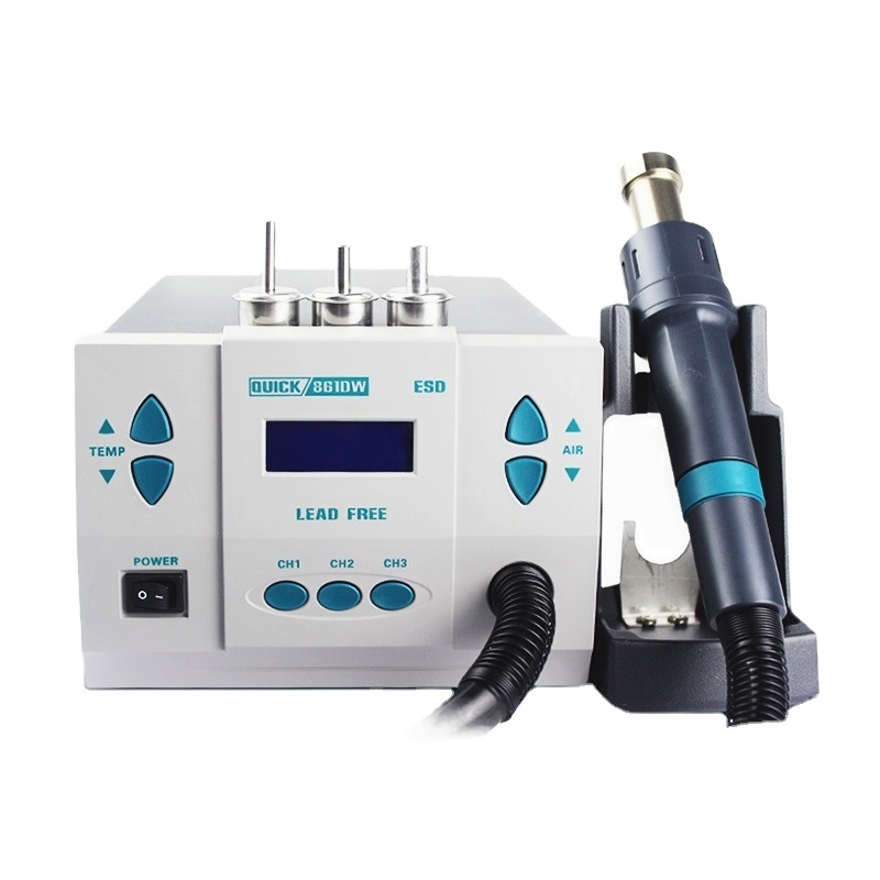 1000W Hot Air Welding Station DIgital Temperature Desoldering Welding Rework Station Original QUICK 861DW