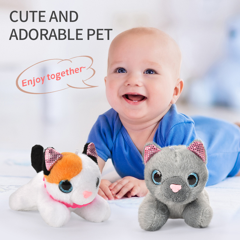 Kids gift Lovely Stuffed Animal Doll With Pet Carrier Case Dog Soft Plush animal Beauty Cage Toy