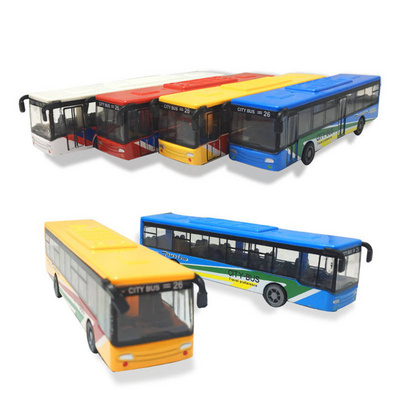 customized cheap Pull Back Diecast Mini model bus Alloy Toys City Bus Die Cast Car Toy for kids