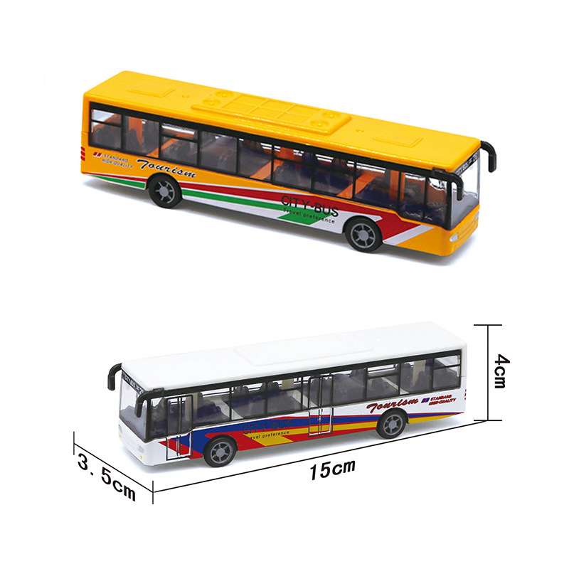 customized cheap Pull Back Diecast Mini model bus Alloy Toys City Bus Die Cast Car Toy for kids