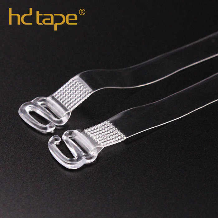 Plastic silicone TPU clear transparent elastic bra strap