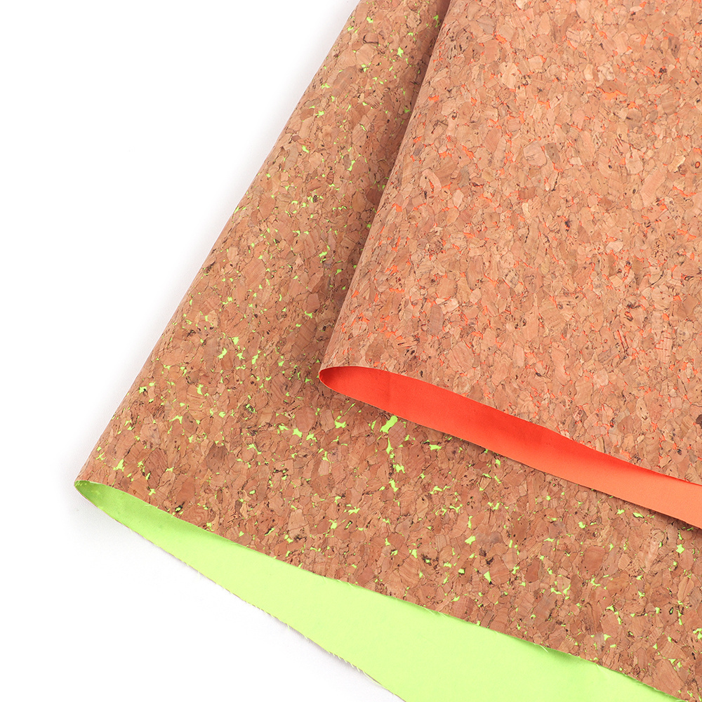 Factory Direct Sales Environmental Protection Natural Cork Leather Fabric PU