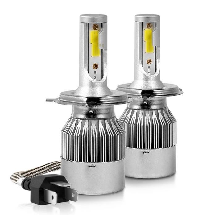 Auto+Lighting+System Car auto 3 color 200 watts dual color luces 72W H1 H3 H7 H4 H11 9005 9006  c6 led headlight bulb kit