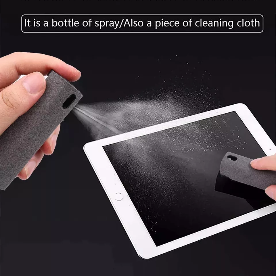 New Arrival Portable Microfiber Screen Cleaner Custom Logo Touch Screen Mist Spray Cleanser for Mobile Phones and Tablets PC