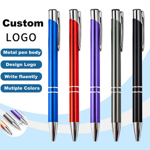 New Promotion Cheap Manufacturer Ball Point Pen Laser Engraved Printed sublimation Luxury Metal Ballpoint Pens with Custom Logo