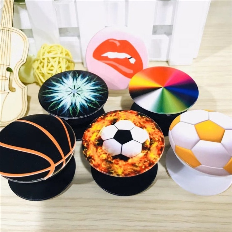 Factory Custom Poppings Phone Socket UP Grip Holder with Design LOGO Printing Mobile Phone Stand promotional gifts