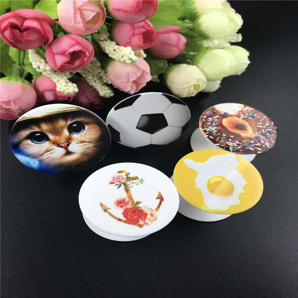 Factory Custom Poppings Phone Socket UP Grip Holder with Design LOGO Printing Mobile Phone Stand promotional gifts