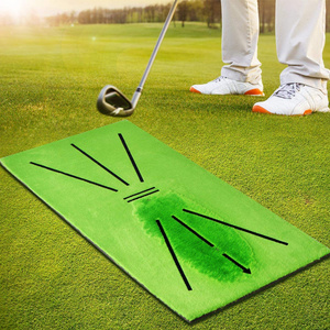 New Design Golf Training Aids Non-Slip Mini Swing Detection Batting Golf Sequin Swing Track Mat