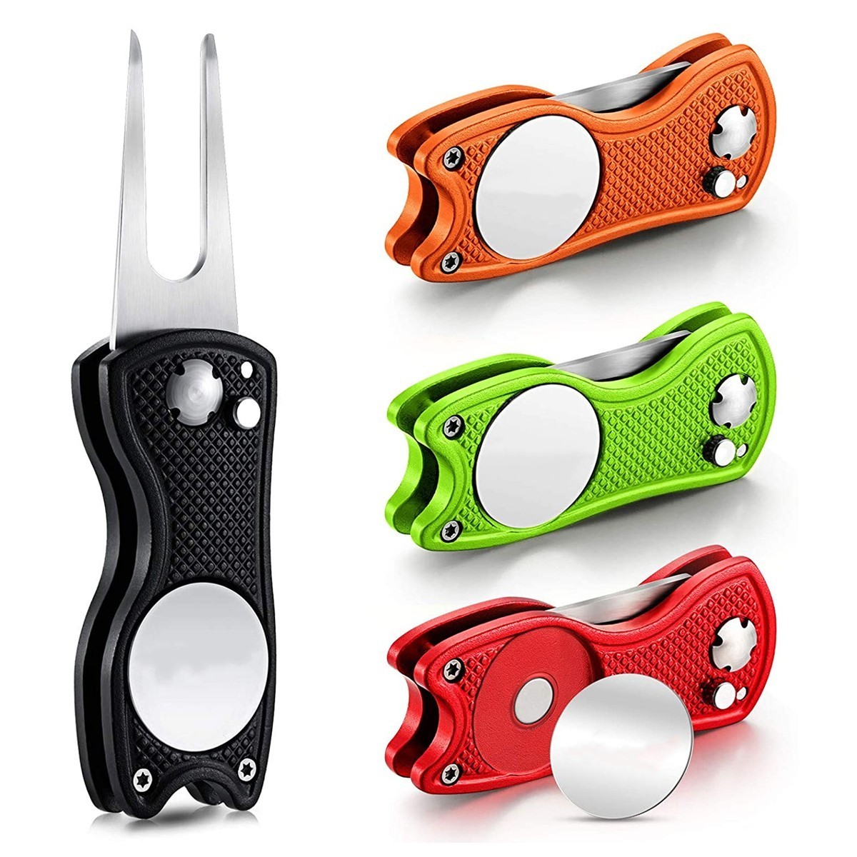 Custom High Quality Metal Golf Belt Buckle Divot Tool Ball Marker Modern Design Stainless Golf Divot Repair Tool