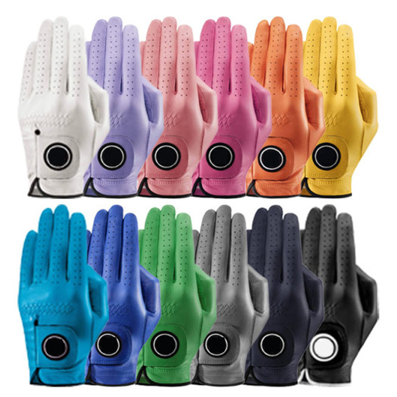 High Quality Best Selling Left Hand Gloves Golf Cabretta Custom Made Golf Gloves Customized Logo Wholesale Cool Golf Glove