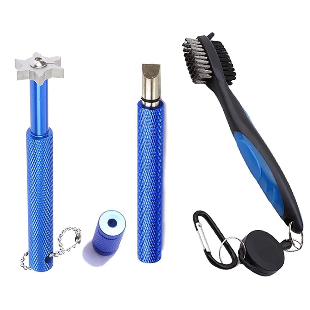 Hot Selling Golf Club Sharpener Set V U&V Club Sharpener Double-Side Cleaning Brush Golf Sharpener Cleaner Tool