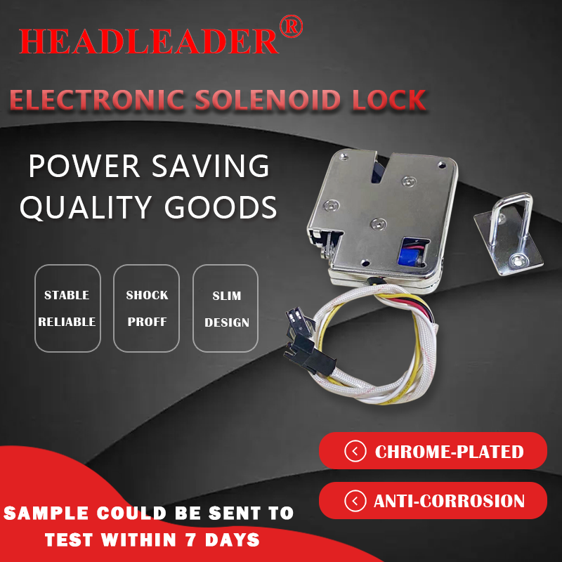 Headleader Electronic Solenoid Lock HLD3875 Smart Locker Lock Mini Electric Cabinet Lock For Application in Commercial Lockers