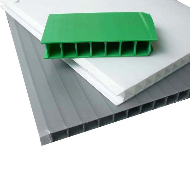 Customized PP Corrugated hollow  Plastic correx corflute anti-fire board