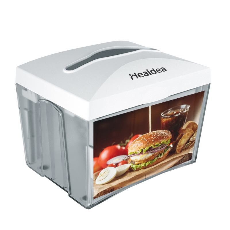 Heaidea wholesale table napkin dispenser facial tissue box cover ABS material napkin boxes for restaurant hotel CD-8387