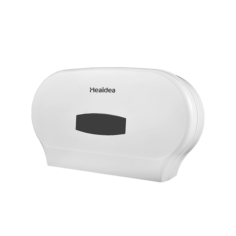 Heaidea  double jumbo roll paper towel dispenser ABS material large capacity twin toilet paper holder for bathroom CD-8032