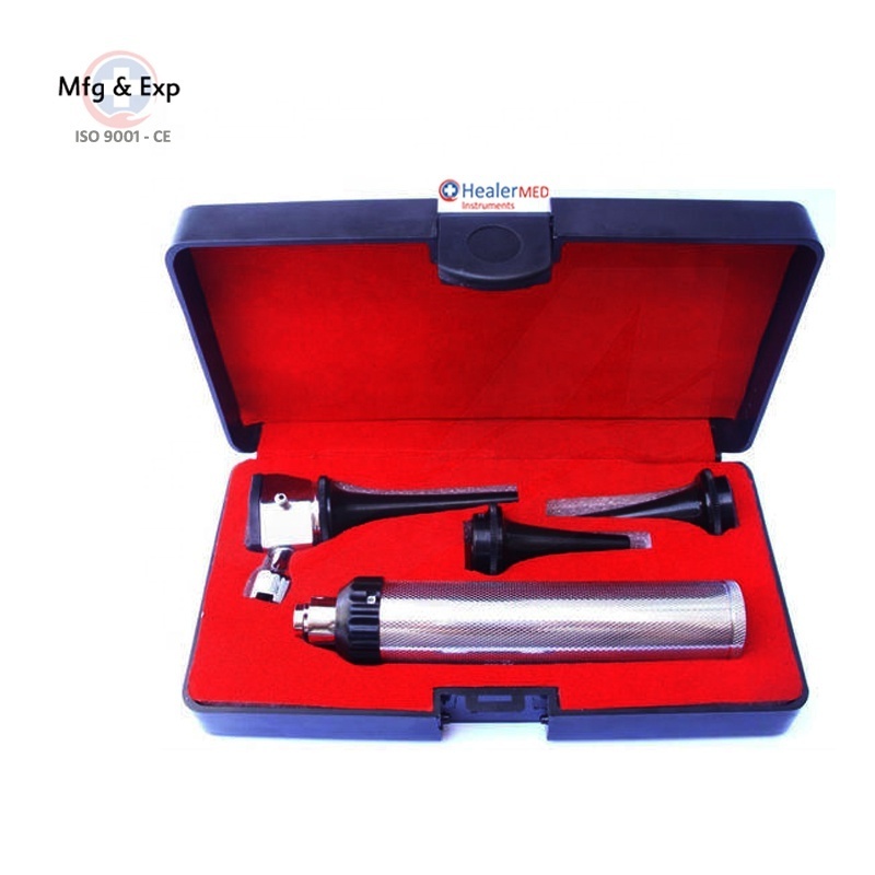 Otoscope Set - Battery handle 3 Ear Specula 1 Nasel Specula - Ent Diagnostic Set - General surgery instruments