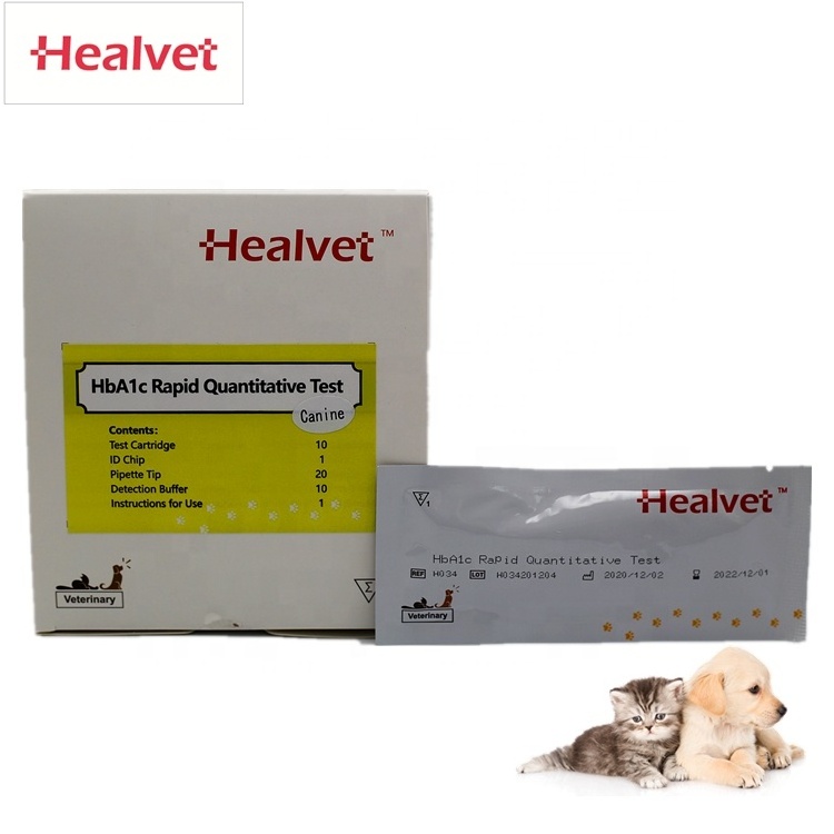 Healvet Rapid Accurate Canine Glycated Hemoglobin Hba1c Analyzer Hba1c Test Strips for Dog