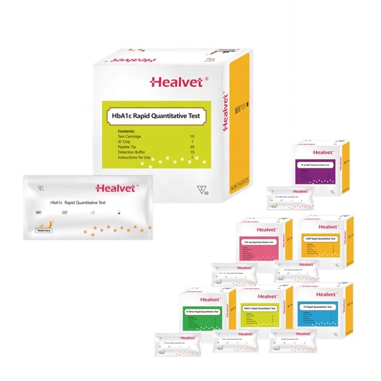 Healvet Rapid Accurate Canine Glycated Hemoglobin Hba1c Analyzer Hba1c Test Strips for Dog