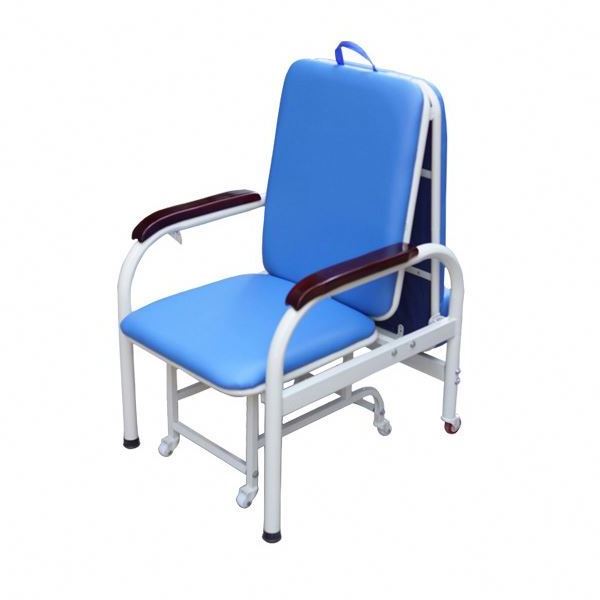 Cheap Price Portable Hospital Chair Foldable Multi-function Bed Accompany Folding Bed Chair