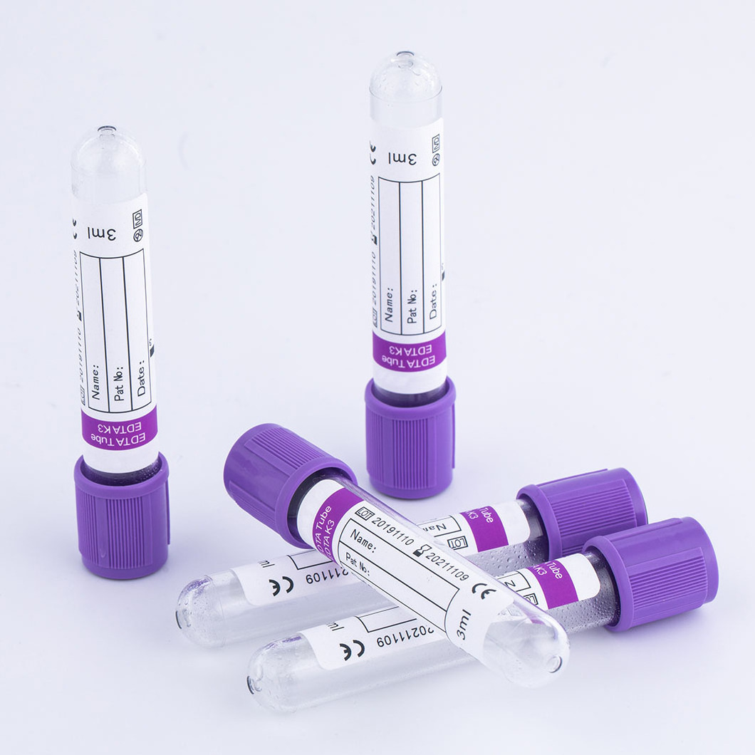 Disposable K2 K3 Vacuum Blood Collection Tube PET Plastic EDTA Tube for laboratory