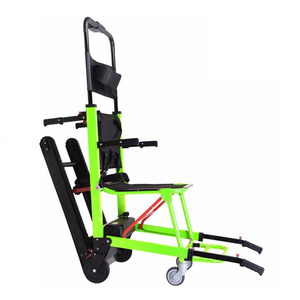 YXH-5L Foldable Electric Stair Chair Lifting Stretcher, Aluminium Alloy Powered Climbing Stair Wheelchair Motorized Chair