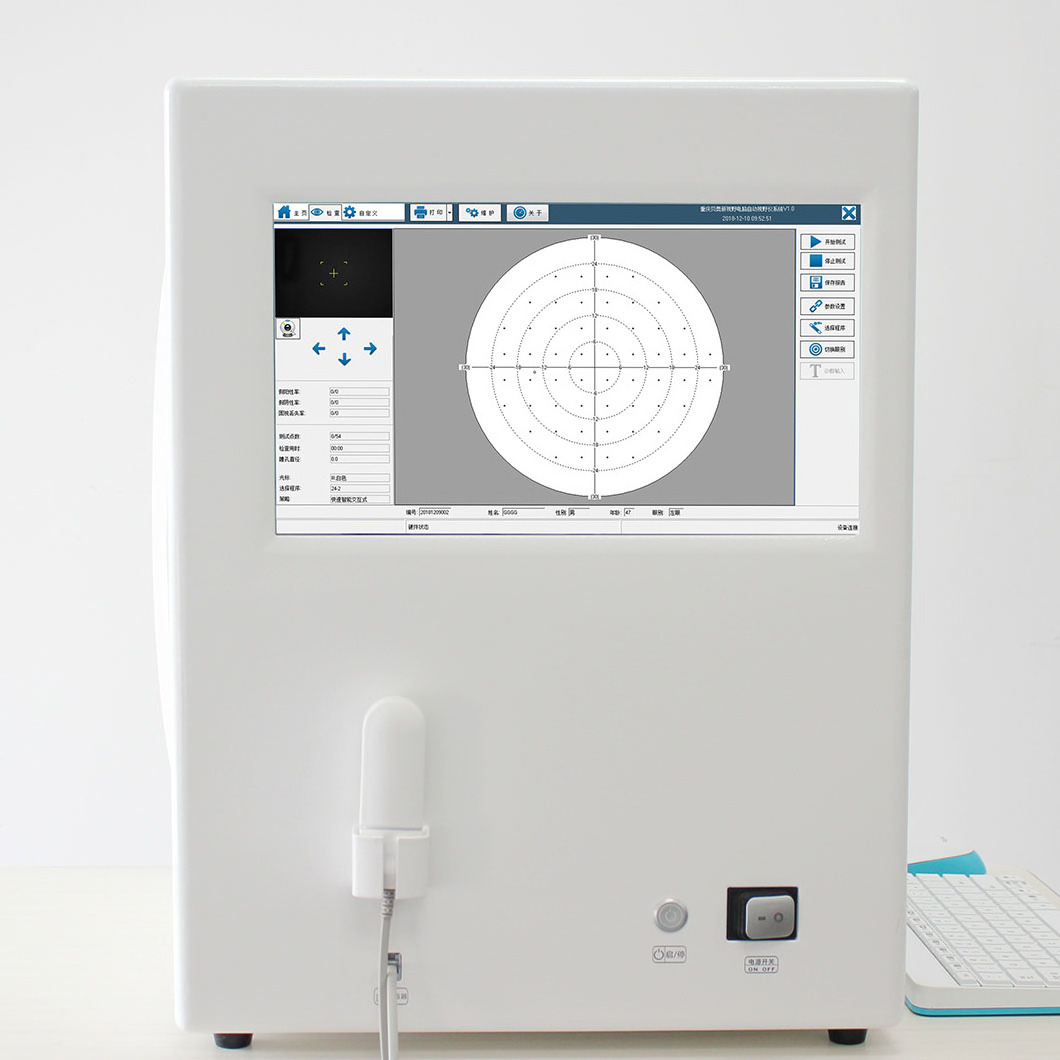 CE ISO Automated Ophthalmic Visual Field Screening Machine Visual Field Analyzer Perimeter