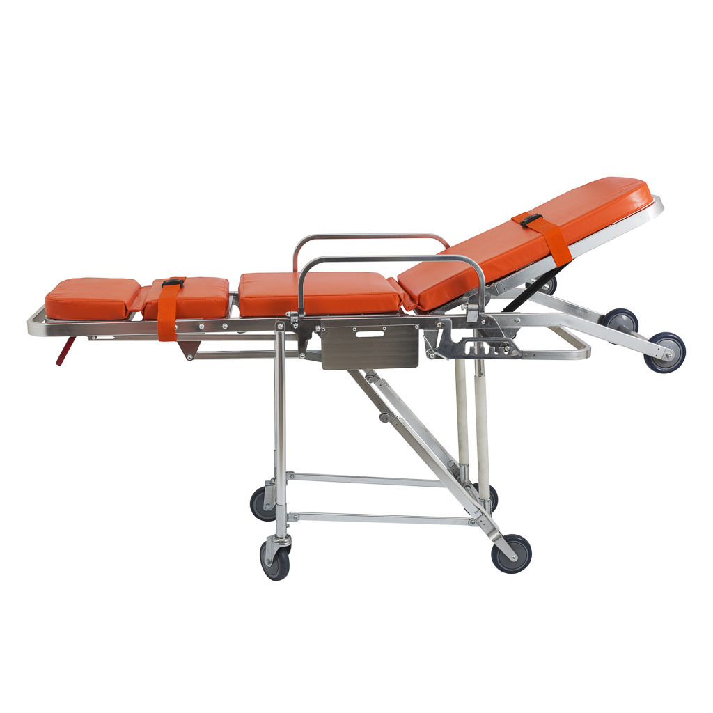 H-3E Aluminum Alloy Emergency Automatic Loading Folding Ambulance Patient Chair Stretcher