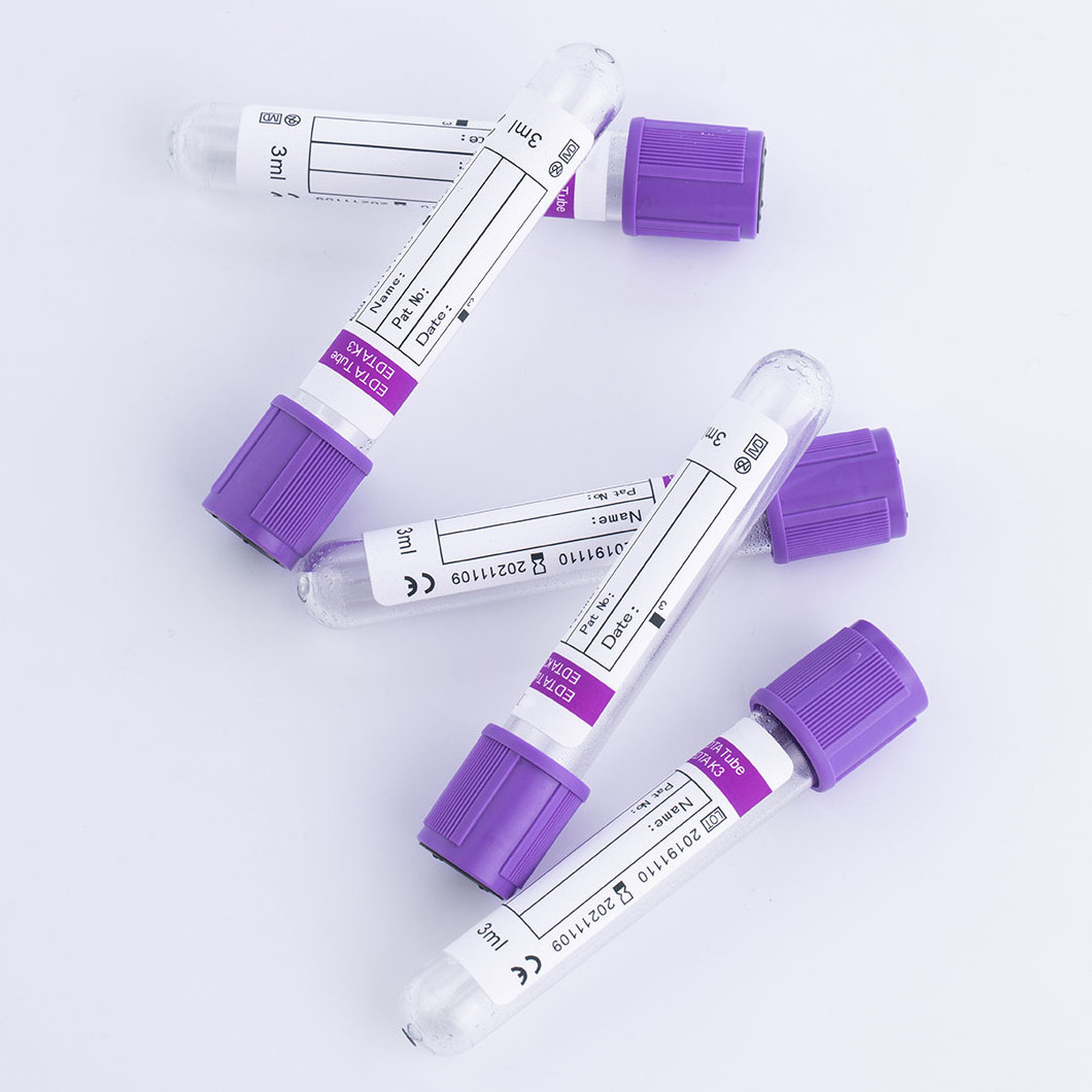 Disposable K2 K3 Vacuum Blood Collection Tube PET Plastic EDTA Tube for laboratory