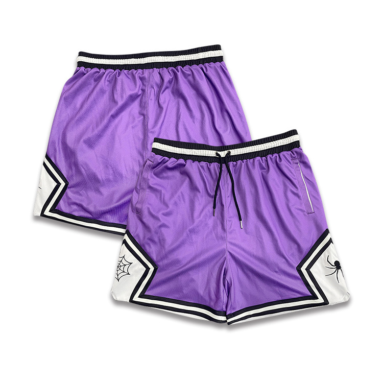 Wholesale Custom Embroidery Blank Basketball Shorts Sublimated Mesh Mens Basketball Shorts