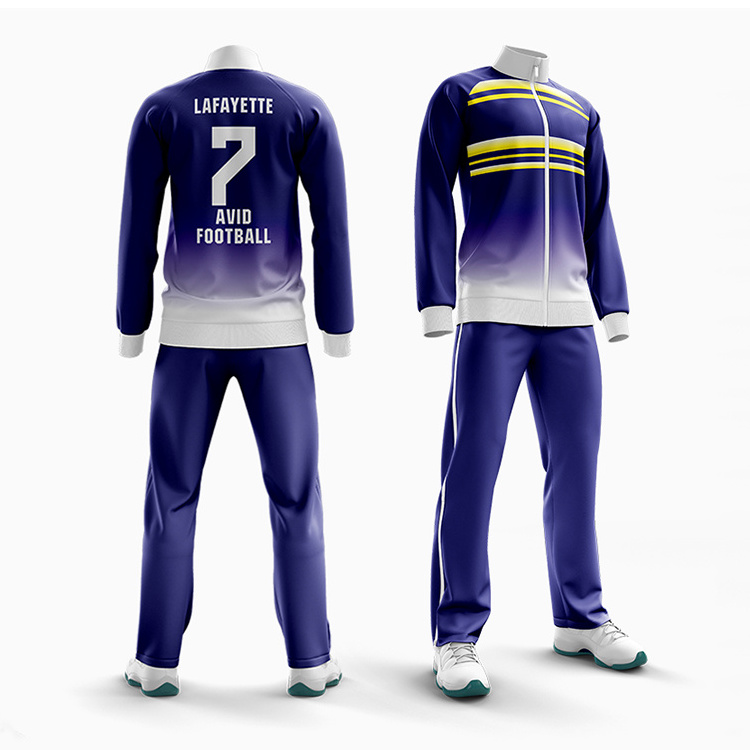 Polyester Custom Men'S Tracksuit Customized Sports Tracksuit