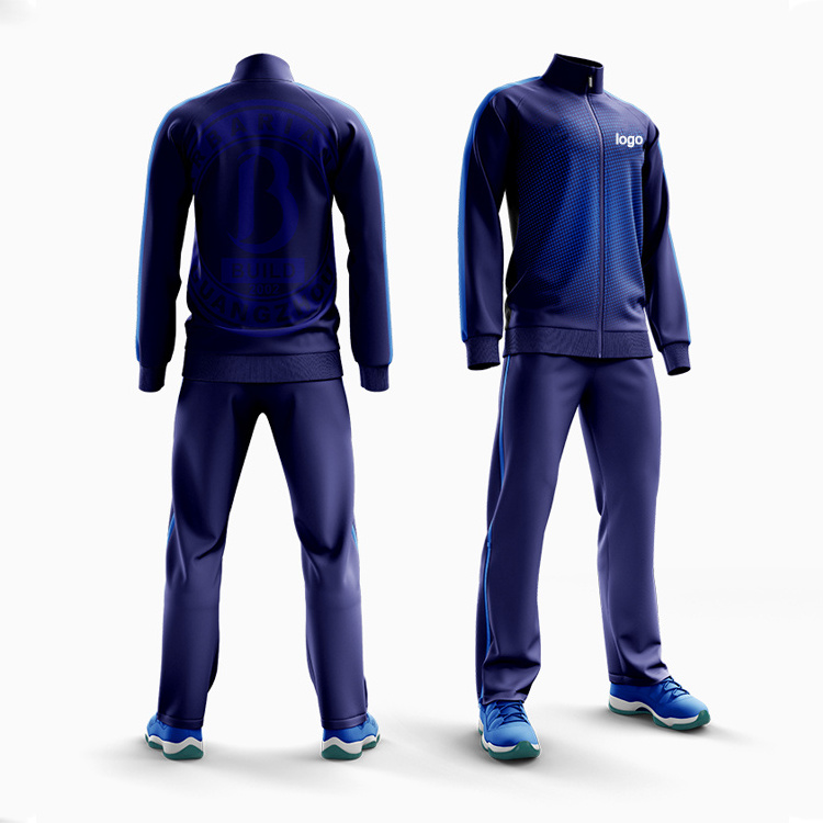 Polyester Custom Men'S Tracksuit Customized Sports Tracksuit