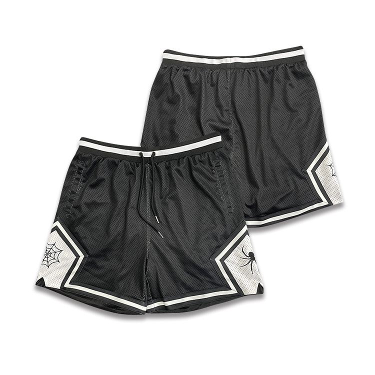 Wholesale Custom Embroidery Blank Basketball Shorts Sublimated Mesh Mens Basketball Shorts