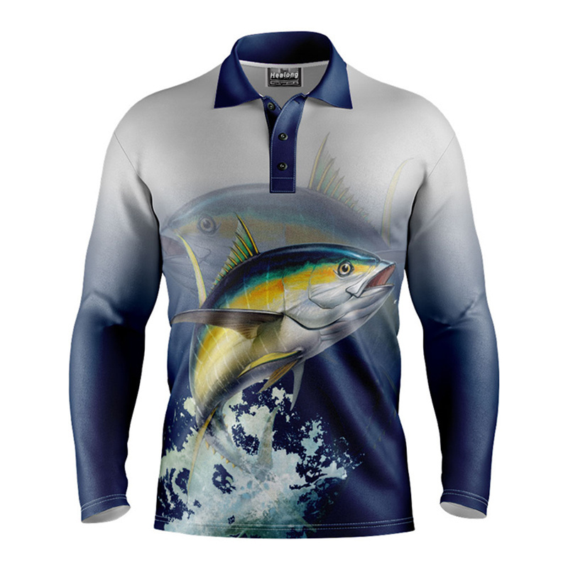 Wholesale Man Fishing Sports Wear Vented Uv Protection Jersey Fishing Shirts