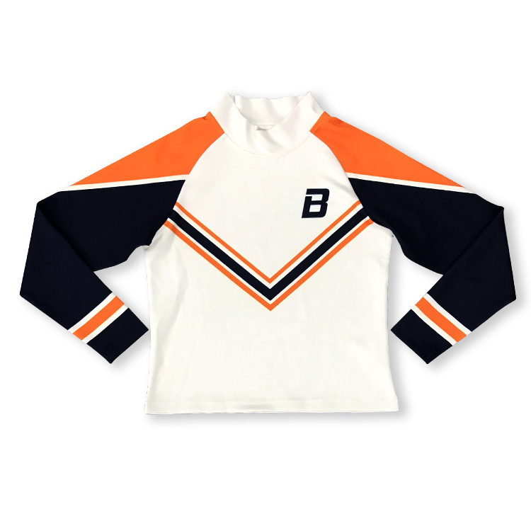 Custom Long Sleeve Cheerleading Uniforms Women's Sublimation Cheerleading Dresses