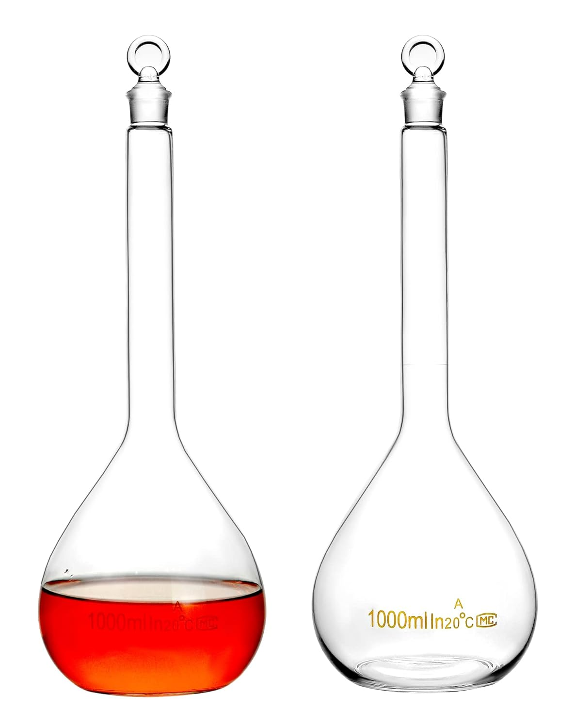 Pyrex 5000 ml 1000ml 250ml 100ml high 3.3 borosil glass volumetric flask