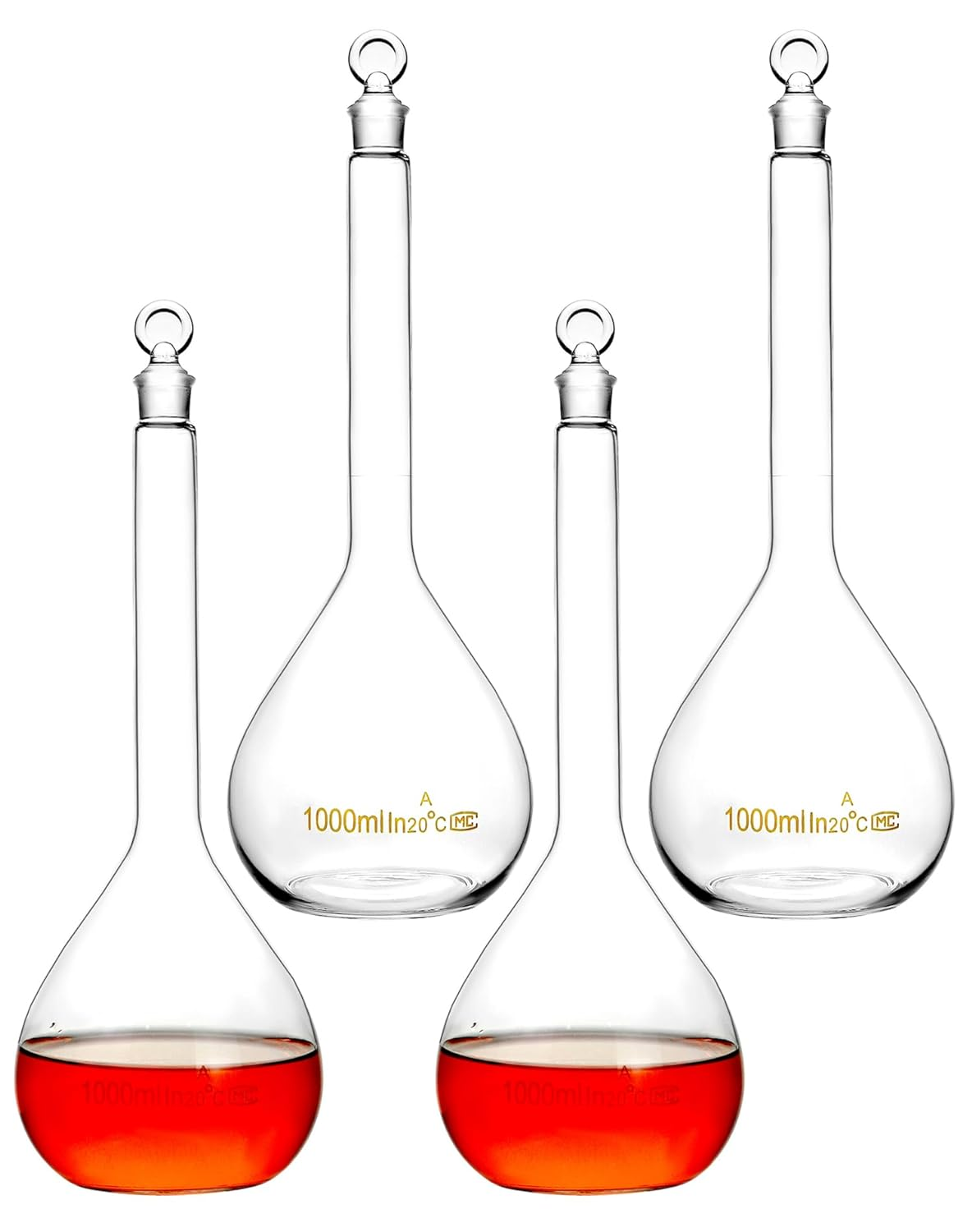 Pyrex 5000 ml 1000ml 250ml 100ml high 3.3 borosil glass volumetric flask