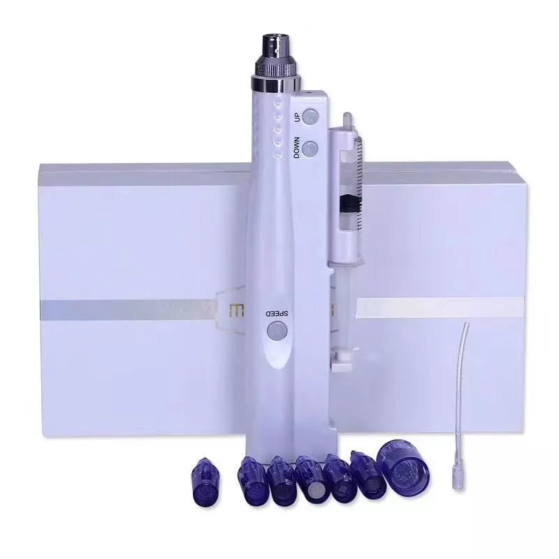 2 in 1 Rechargeable Microneedle prp Mesotherapy Derma pen Hyaluronic Acid Meso Gun