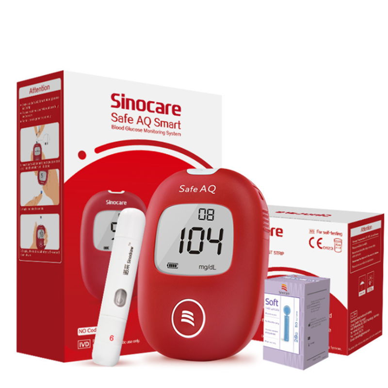 Glucometer With Test Strips Electronic Digital Blood Glucose Meter