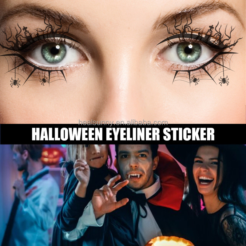 Adhesive Eyeliner Eyelash Stickers Halloween eyeliner Makeup Stickers Eyeline Tattoo Sticker for Party