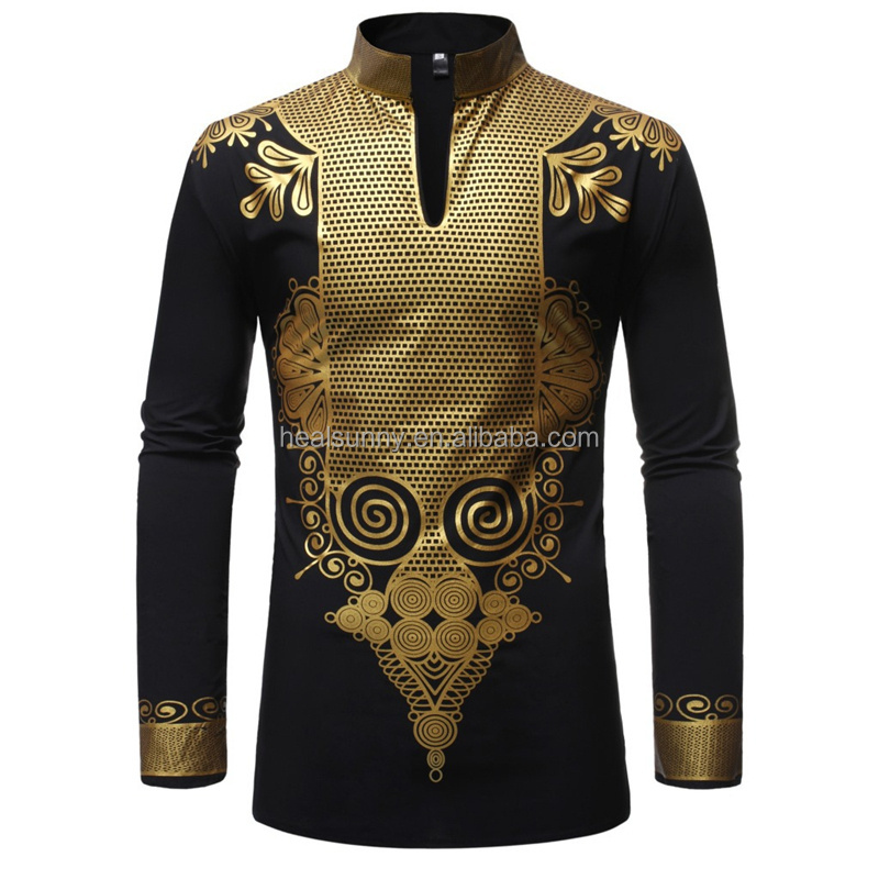 Customized two-piece African clothes for men african men clothing suit