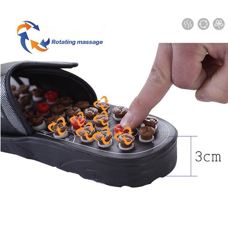 Vibrating massage shoes electric slipper for foot blood circulation