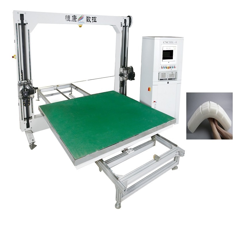 hk4 cnc foam automatic cutting machine with rotating table