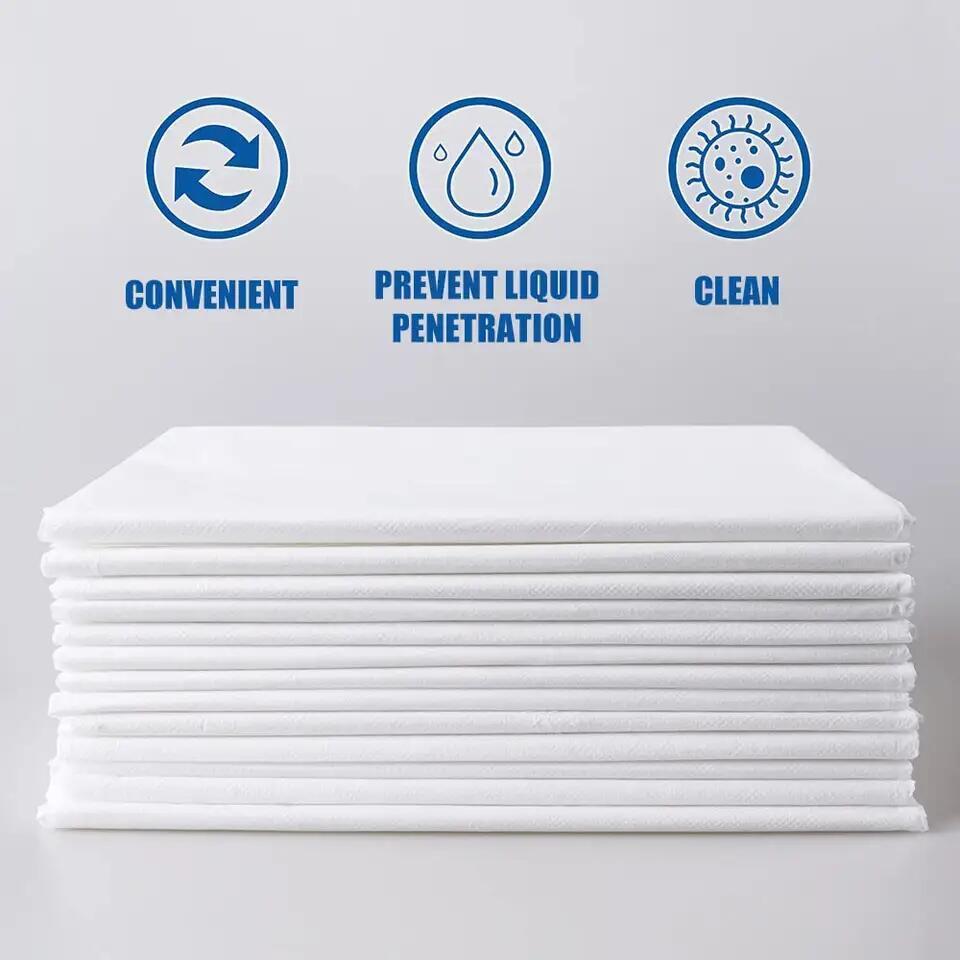 Disposable Bed Sheet Rolls Non-woven Waterproof White Medical Bed Sheet Covers Non Woven Disposable Spa Bed Sheet /Couch Rolls